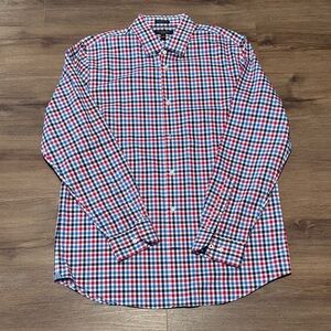 Banana Republic Camden Fit Non Iron Plaid Men's Shirt. Size Large